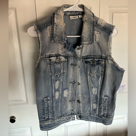 Cato Blue Denim Vest - Picture 1 of 3